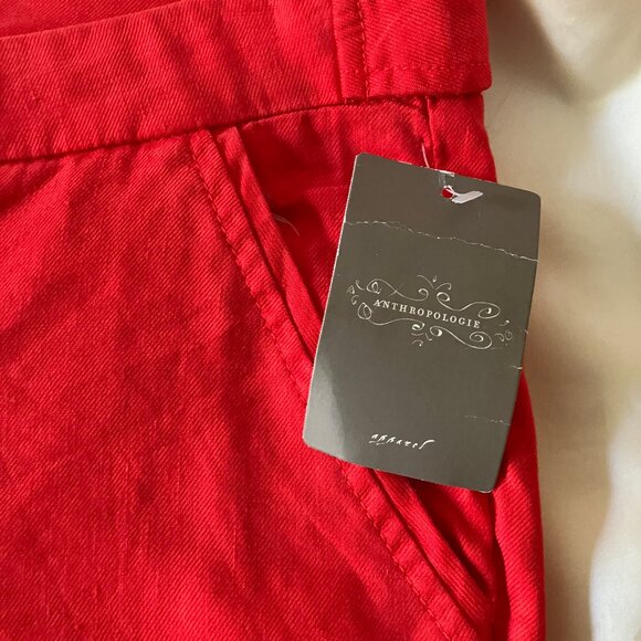 Anthropologie Level 99 women's trousers/jeans red color Size 29/30 (adjustable) - Picture 6 of 16
